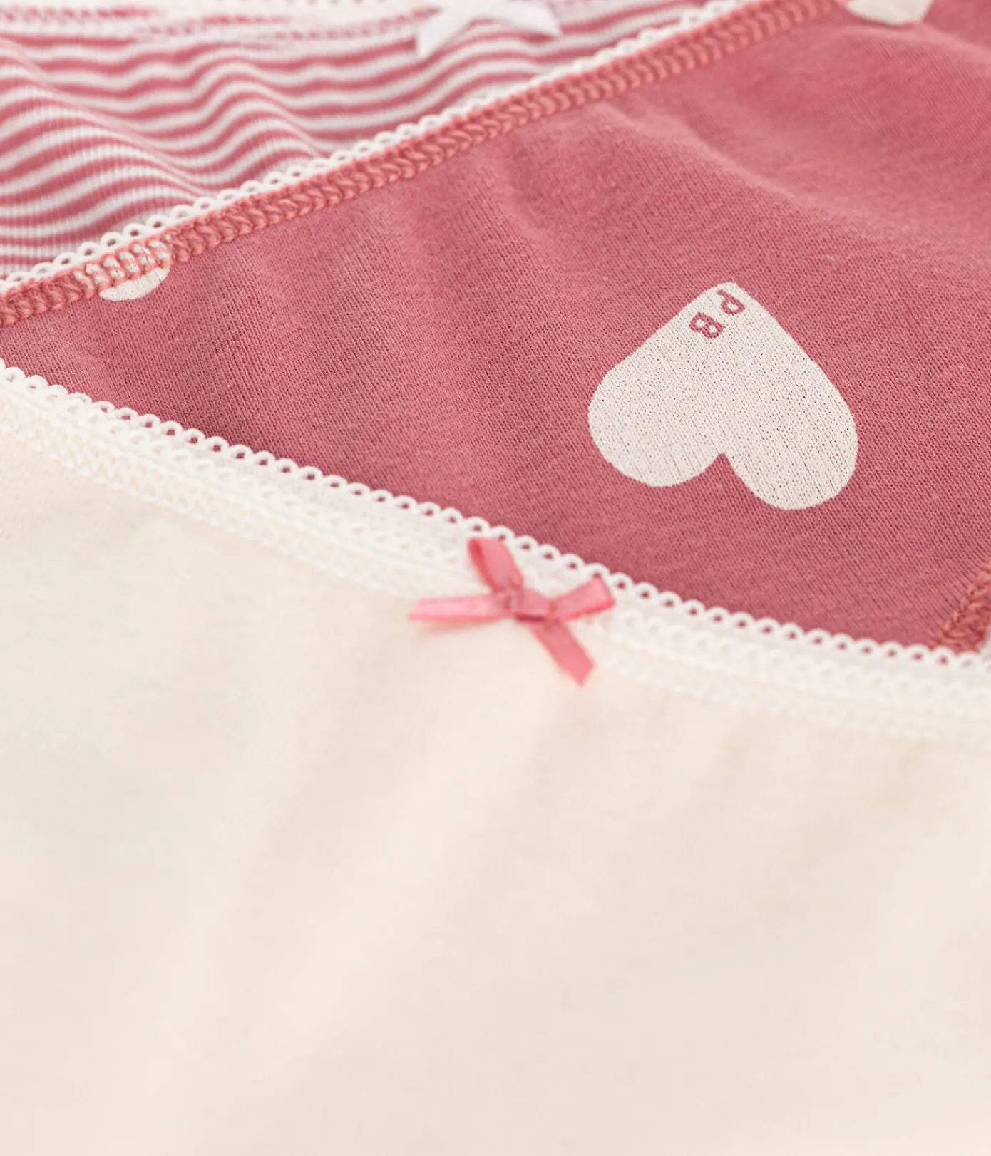 Petit Bateau Unterhosen, Shortys*3er-Set Kinder-Shortys aus Baumwolle mit Herzmotiv variante 1