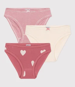 Petit Bateau Unterhosen, Shortys*3er-Set Kinder-Slips aus Baumwolle mit Herzmotiv variante 1