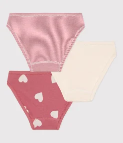 Petit Bateau Unterhosen, Shortys*3er-Set Kinder-Slips aus Baumwolle mit Herzmotiv variante 1