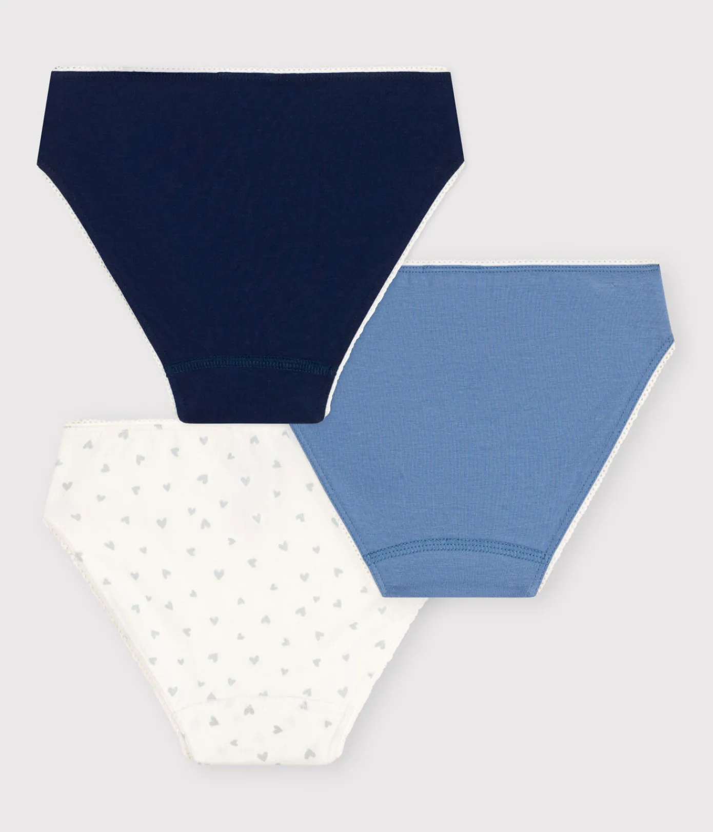 Petit Bateau Unterhosen, Shortys*3er-Set Kinder-Slips aus Baumwolle und Elastan variante 1