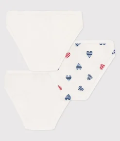 Petit Bateau Unterhosen, Shortys*3er-Set Kinder-Slips aus Baumwolle mit Herz-Motiv variante 1