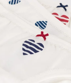 Petit Bateau Unterhosen, Shortys*3er-Set Kinder-Slips aus Baumwolle mit Herz-Motiv variante 1