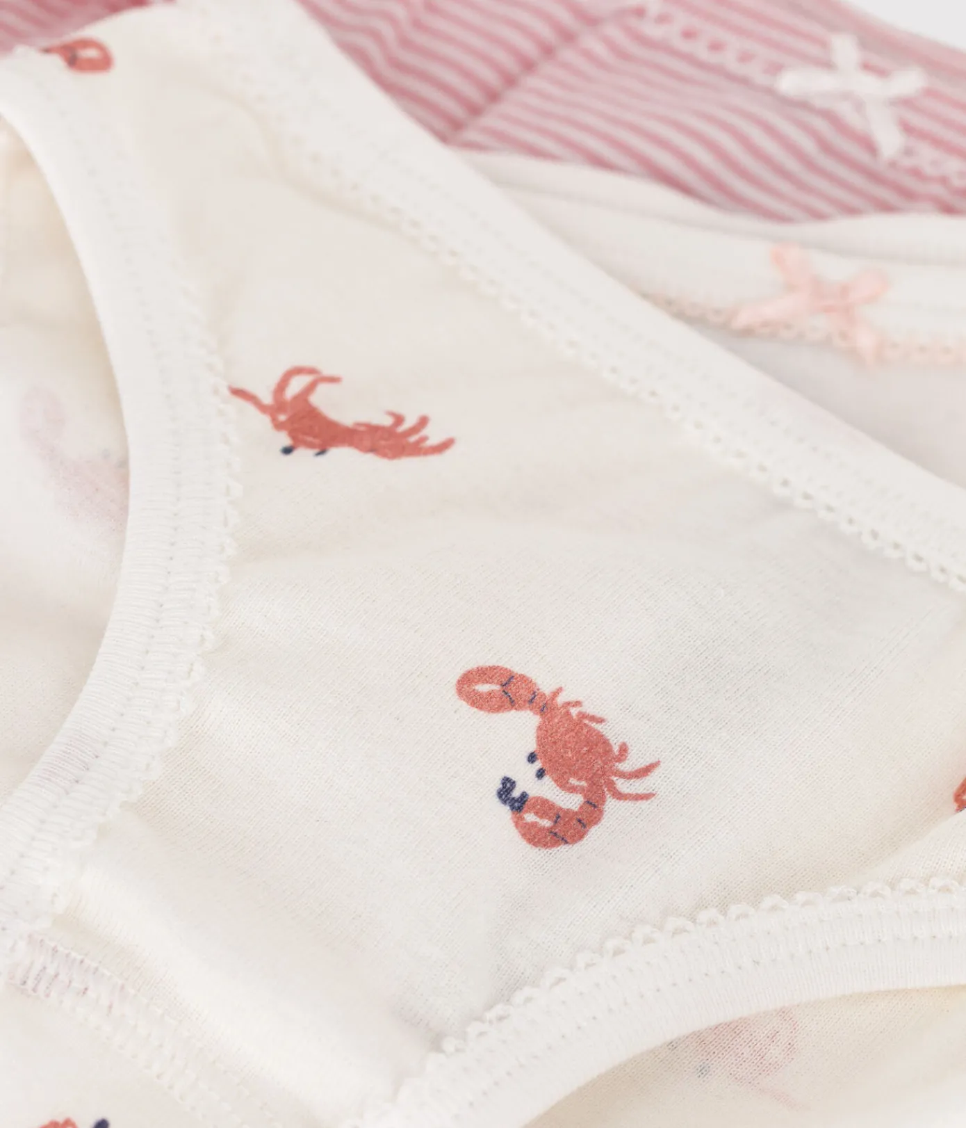 Petit Bateau Unterhosen, Shortys*3er-Set Kinder-Slips aus Baumwolle mit Krebs-Motiv variante 1