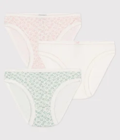 Petit Bateau Unterhosen, Shortys*3er-Set Kinder-Slips aus Baumwolle mit Blumenmotiv variante 1