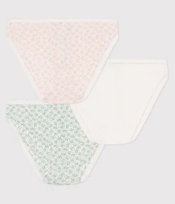 Petit Bateau Unterhosen, Shortys*3er-Set Kinder-Slips aus Baumwolle mit Blumenmotiv variante 1