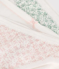 Petit Bateau Unterhosen, Shortys*3er-Set Kinder-Slips aus Baumwolle mit Blumenmotiv variante 1