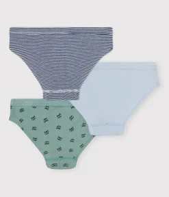 Petit Bateau Unterhosen, Boxershorts*3er-Set Kinder-Slips aus Baumwolle variante 1