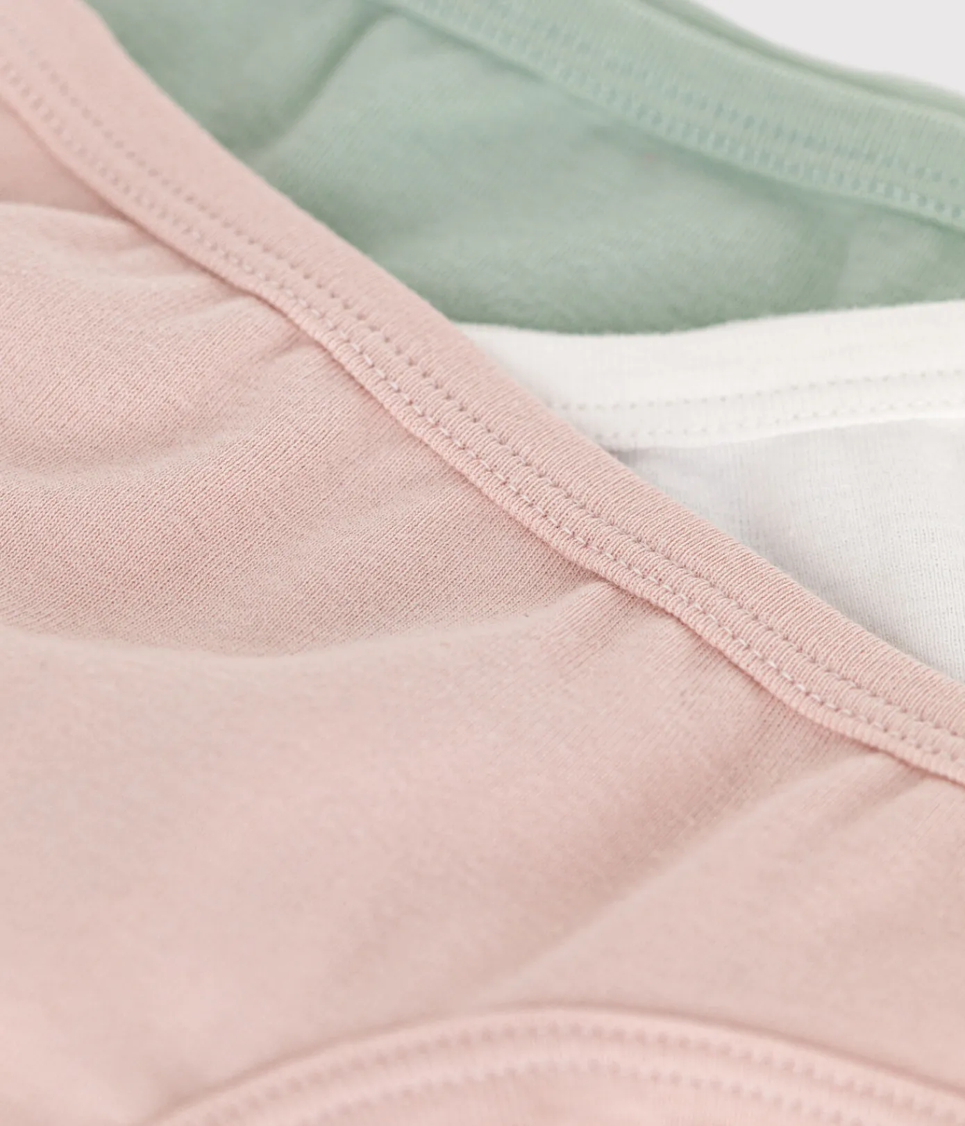 Petit Bateau Unterhosen, Shortys*3er-Set Kinder-Slips aus einfarbiger Baumwolle variante 1
