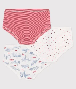 Petit Bateau Unterhosen, Shortys*3er-Set Kinder-Slips High Waist aus Baumwolle mit Paris-Motiv variante 1