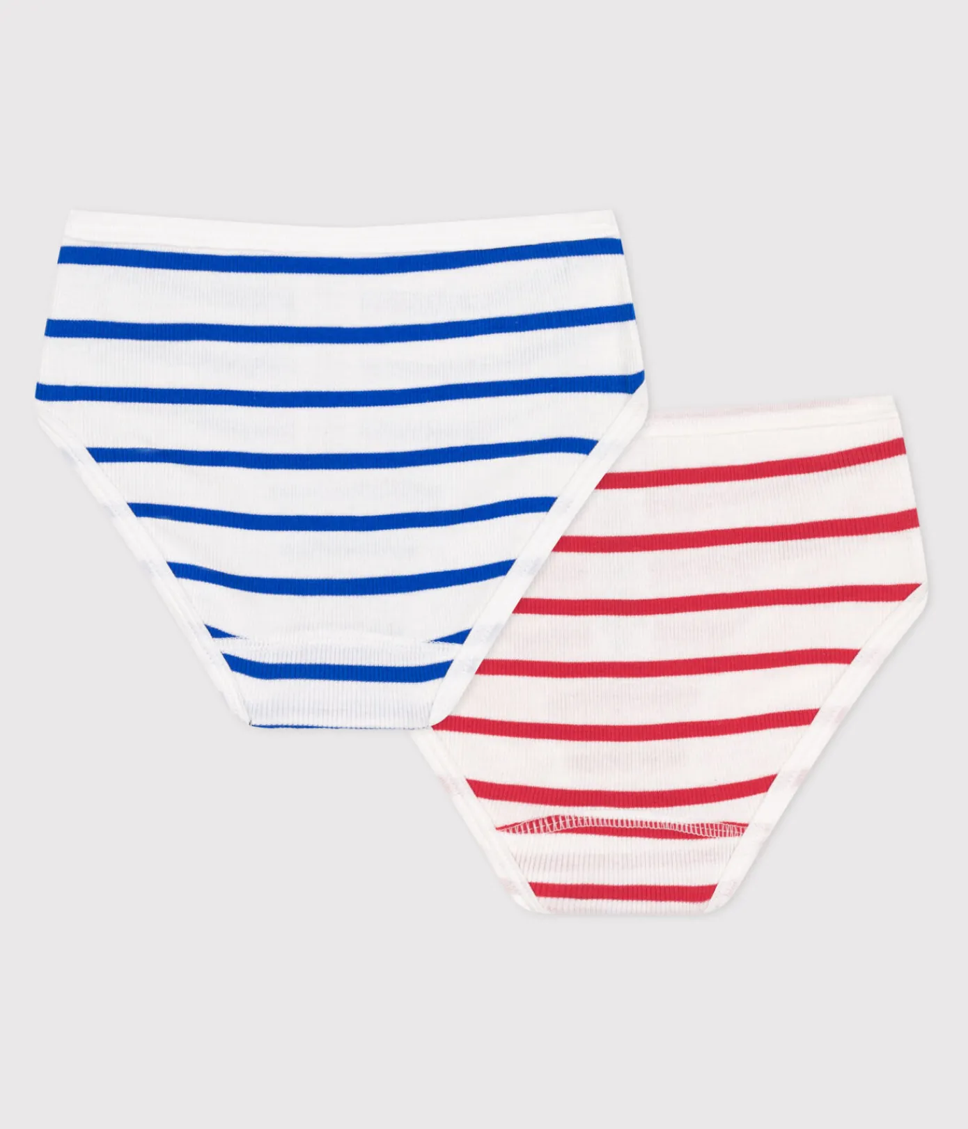 Petit Bateau Unterhosen, Shortys*3er-Set Kinder-Slips High-Waist aus Baumwolle mit Streifen variante 1
