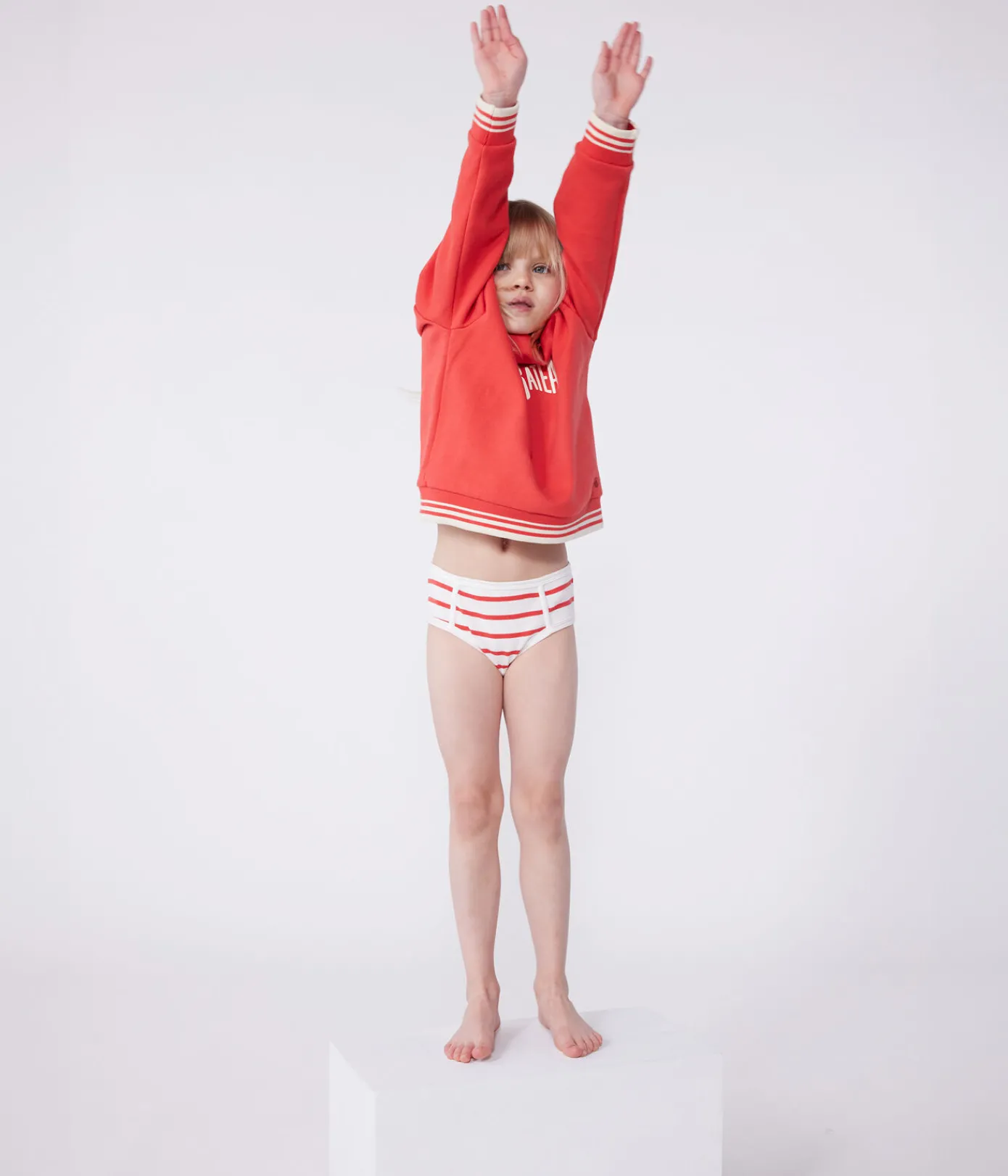 Petit Bateau Unterhosen, Shortys*3er-Set Kinder-Slips High-Waist aus Baumwolle mit Streifen variante 1