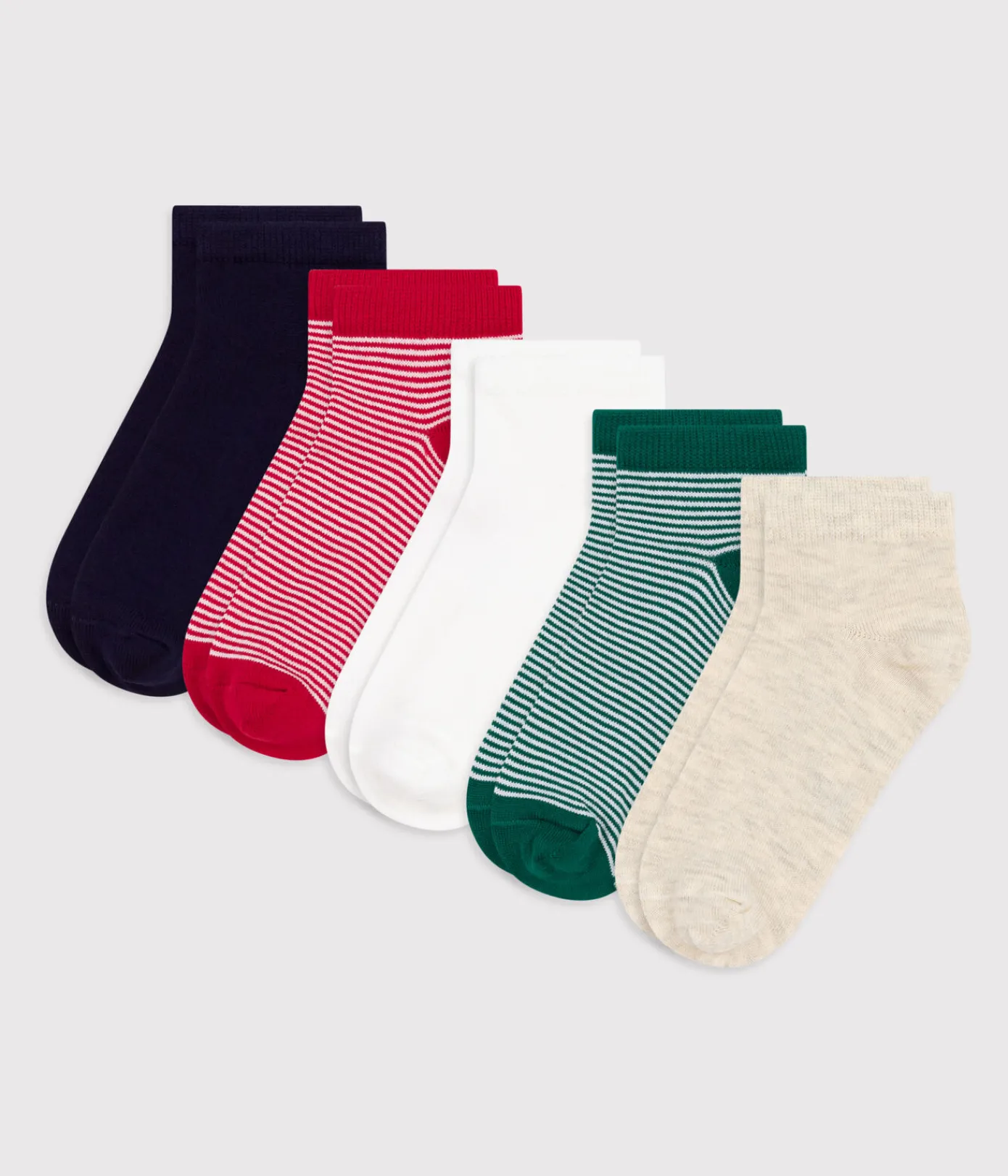 Petit Bateau Socken, Hausschuhe*5er-Set Kinder-Socken aus Baumwolle mit Streifen variante 1