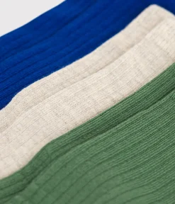 Petit Bateau Socken, Hausschuhe*3er-Set Kinder-Socken aus einfarbiger Baumwolle variante 1