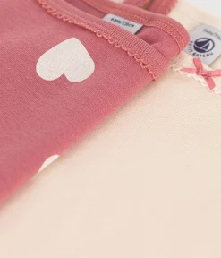 Petit Bateau Unterhemden, Tanktops|T-Shirts, Tops, Oberteile*2er-Set Kinder-Spaghetti-Tops aus Baumwolle mit Herzmotiv variante 1