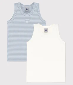 Petit Bateau Unterhemden, Tanktops|T-Shirts, Poloshirts, Hemden*2er-Set Kinder-Unterhemden aus Baumwolle variante 1