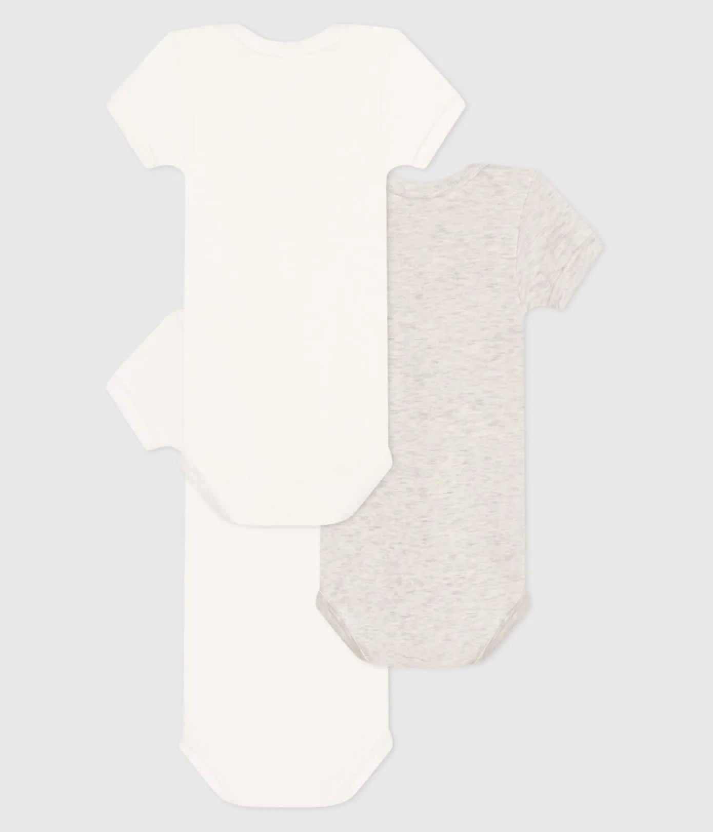 Petit Bateau Bodys*3er-Set kurzärmelige Baby-Bodys aus Baumwolle mit kleinen Herzen variante 1
