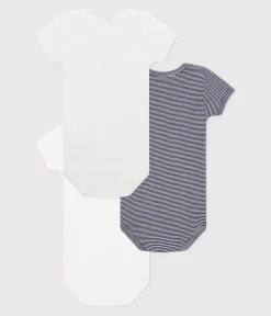 Petit Bateau Bodys*3er-Set kurzärmelige Baby-Bodys aus Baumwolle variante 1