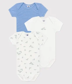 Petit Bateau Bodys*3er-Set kurzärmelige Baby-Bodys aus bedruckter Baumwolle variante 1