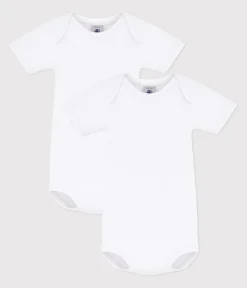Petit Bateau Bodys*2er-Set kurzärmelige Baby-Bodys in Weiß variante 1