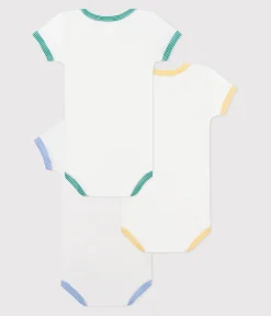 Petit Bateau Bodys*3er-Set kurzärmelige Baby-Bodys aus Baumwolle mit Tiermotiv variante 1