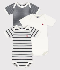 Petit Bateau Bodys*3er-Set kurzärmelige Baby-Bodys variante 1