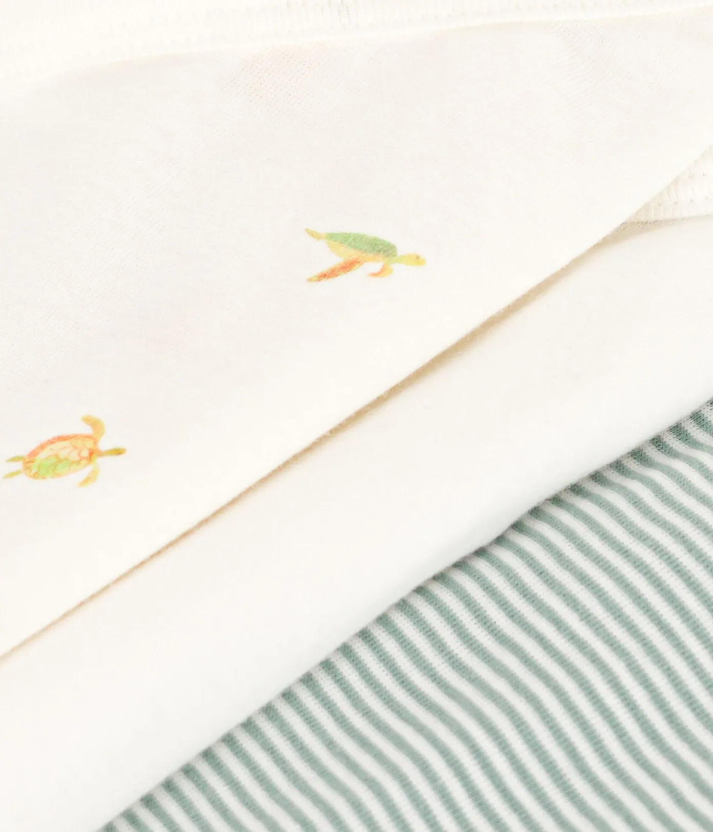 Petit Bateau Bodys|Newborn*3er-Set Kurzärmelige Baby-Wickelbodys aus Baumwolle variante 1