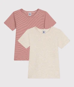 Petit Bateau T-Shirts, Poloshirts, Hemden|Unterhemden, Tanktops*2er-Set kurzärmelige Kinder-T-Shirts aus Baumwolle variante 1