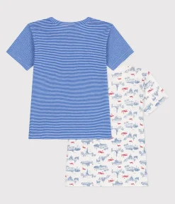 Petit Bateau Unterhemden, Tanktops|T-Shirts, Poloshirts, Hemden*2er-Set kurzärmelige Kinder-T-Shirts aus Baumwolle mit Paris-Motiv variante 1