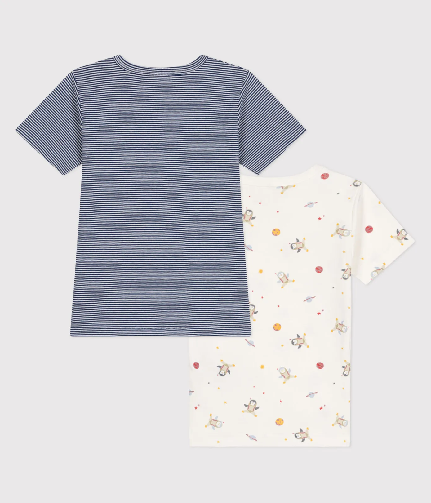 Petit Bateau Unterhemden, Tanktops|T-Shirts, Poloshirts, Hemden*2er-Set kurzärmelige Kinder-T-Shirts aus Baumwolle variante 1