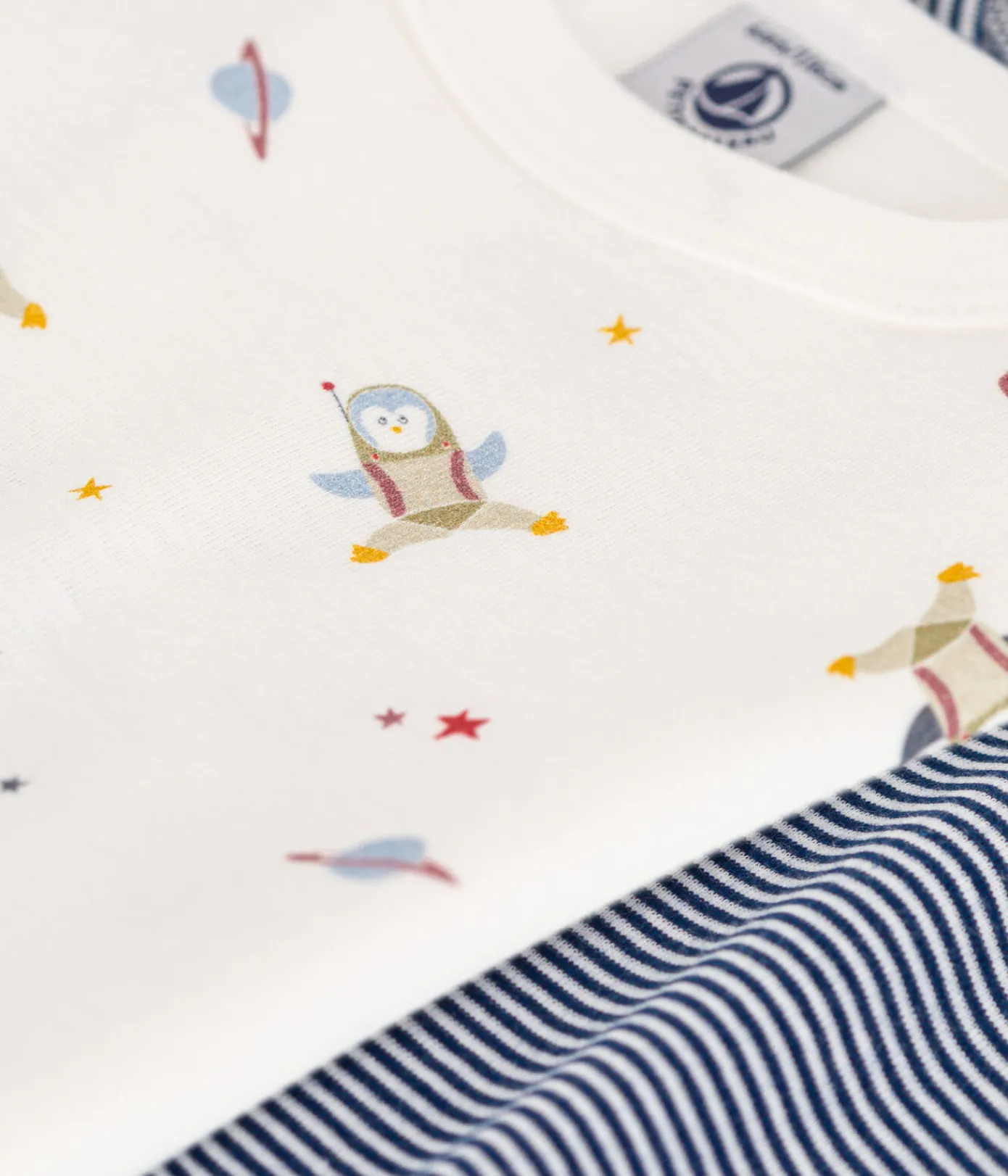 Petit Bateau Unterhemden, Tanktops|T-Shirts, Poloshirts, Hemden*2er-Set kurzärmelige Kinder-T-Shirts aus Baumwolle variante 1
