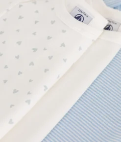 Petit Bateau Bodys*3er-Set kurzärmelige Strampler aus bedruckter Baumwolle variante 1