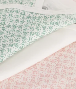 Petit Bateau Bodys|Newborn*3er-Set kurzärmelige Wickelbodys aus bedruckter Baumwolle variante 2
