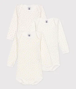 Petit Bateau Bodys*3er-Set langärmelige Baby-Bodys mit Herzmotiv aus Baumwolle variante 1