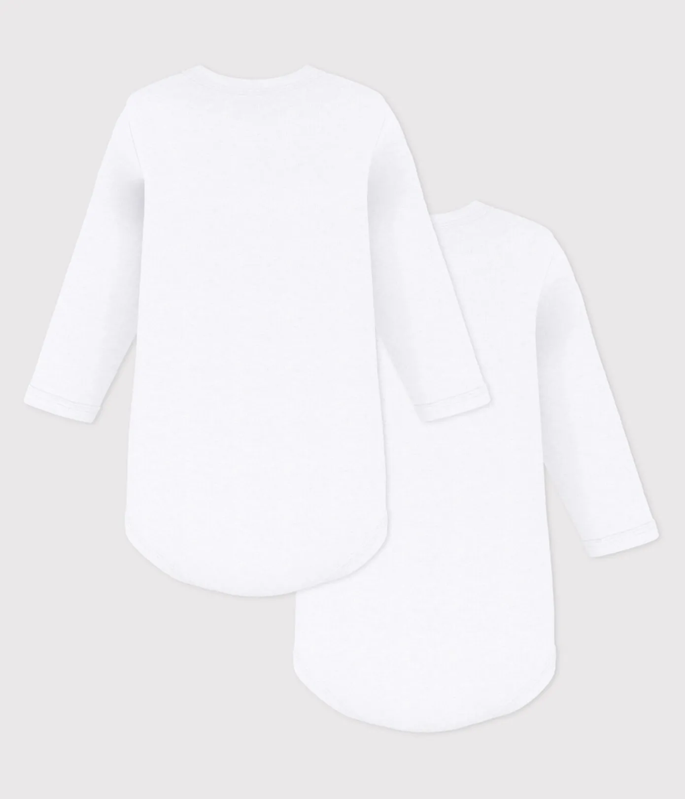 Petit Bateau Bodys*2er-Set langärmelige Baby-Bodys in Weiß variante 1
