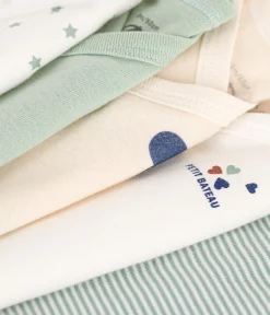 Petit Bateau Bodys|Newborn*5er-Set langärmelige Baby-Bodys aus Baumwolle variante 1