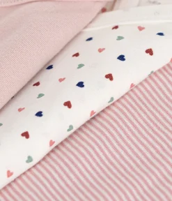 Petit Bateau Bodys|Newborn*3er-Set langärmelige Baby-Bodys in Wickeloptik aus Baumwolle variante 2