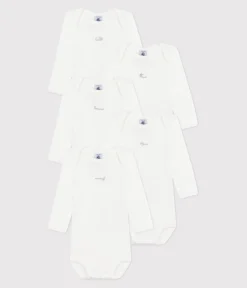Petit Bateau Bodys*5er-Set langärmelige Baby-Bodys aus Baumwolle mit Wochentagen variante 1