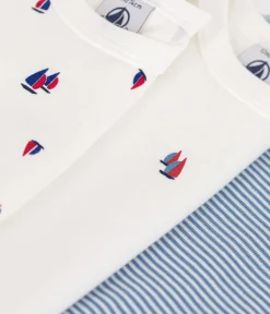 Petit Bateau Bodys*3er-Set langärmelige Bodys aus Baumwolle mit Segelmotiv für Babys variante 1