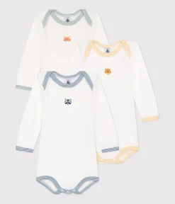 Petit Bateau Bodys*3er-Set langärmelige Bodys aus Baumwolle für Babys variante 1