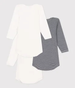 Petit Bateau Bodys*3er-Set langärmelige Bodys aus Baumwolle für Babys variante 1
