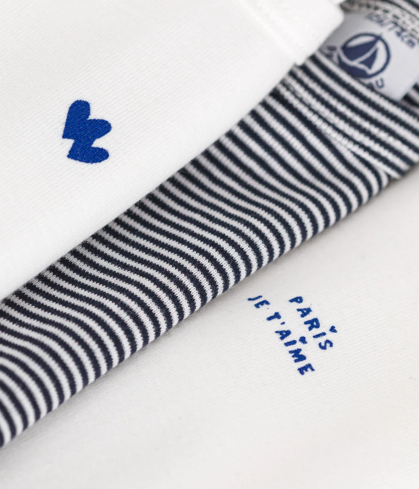 Petit Bateau Bodys*3er-Set langärmelige Bodys aus Baumwolle für Babys variante 1