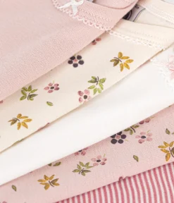 Petit Bateau Bodys*5er-Set langärmelige Bodys aus Baumwolle mit Blumenmotiv für Babys variante 1