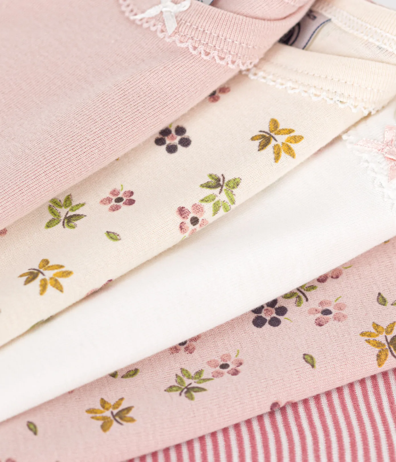Petit Bateau Bodys*5er-Set langärmelige Bodys aus Baumwolle mit Blumenmotiv für Babys variante 1