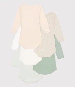 Petit Bateau Bodys*5er-Set langärmelige Bodys aus Baumwolle für Babys variante 1