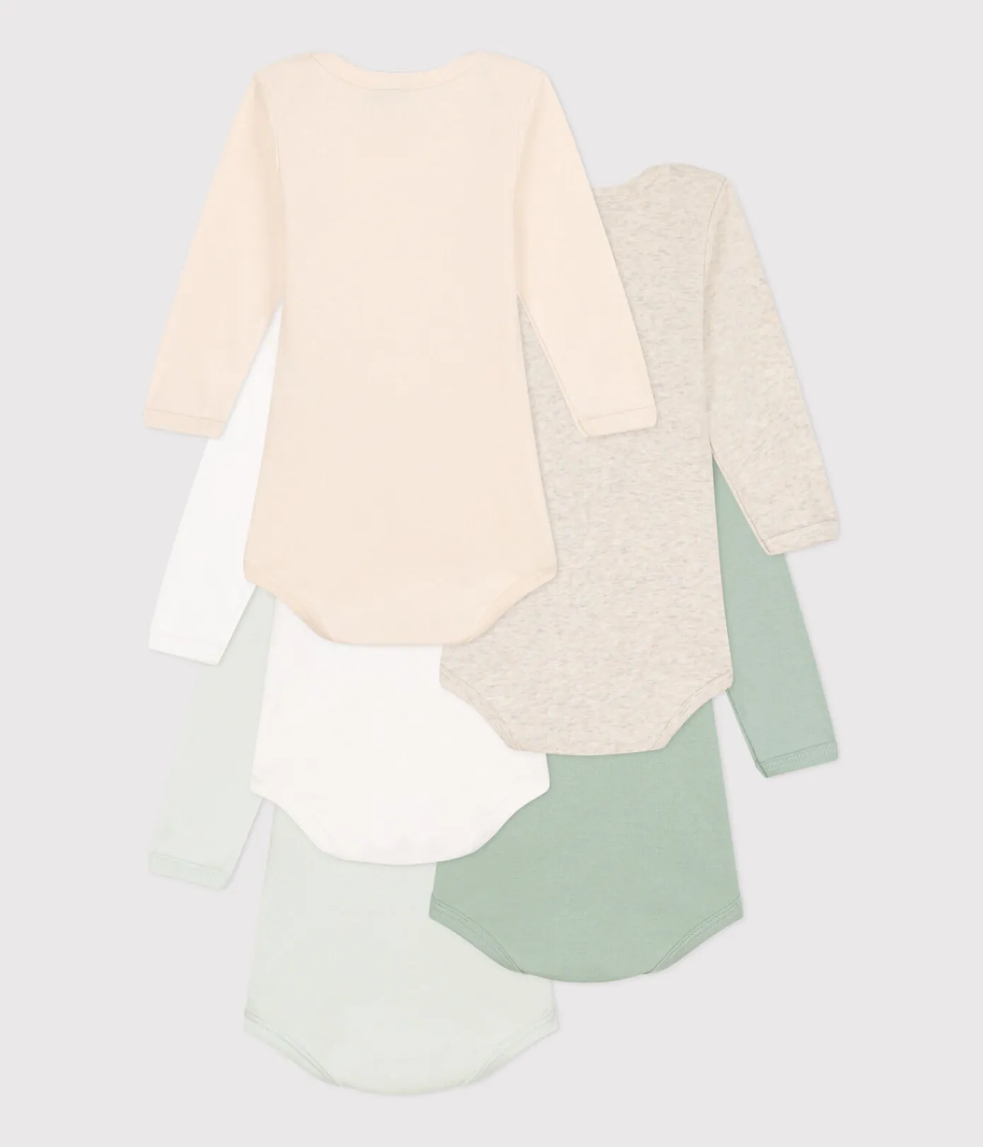 Petit Bateau Bodys*5er-Set langärmelige Bodys aus Baumwolle für Babys variante 1