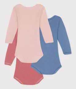 Petit Bateau Bodys*3er-Set langärmelige Bodys aus Baumwolle für Babys variante 1