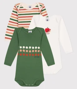 Petit Bateau Bodys*3er-Set langärmelige Bodys aus Baumwolle für Babys variante 6