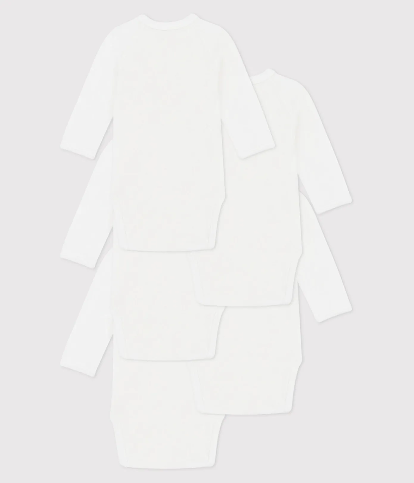 Petit Bateau Bodys|Newborn*5er-Set langärmelige Wickelbodys aus Baumwolle variante 1