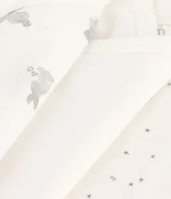 Petit Bateau Bodys|Newborn*3er-Set langärmelige Wickelbodys aus Baumwolle mit Häschenmotiv variante 1