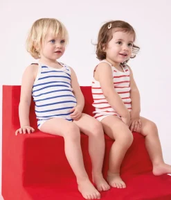Petit Bateau Bodys*2er-Set ärmellose Baby-Bodys aus Baumwolle mit Streifen variante 1